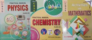 SAMAR CBSE PRACTICAL MANUAL PHYSICS + CHEMISTRY+ Mathematics FOR CLASS 12 (COMBO SET OF 3 BOOKS )