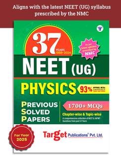 Neet Books 2025 | 37 Years NEET Previous Year Solved Question Papers With NEET PYQ Chapterwise Topicwise Solutions - Physics
