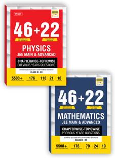 MTG 46 + 22 Years JEE Main And IIT JEE Advanced Previous Years Solved Question (PYQ) Papers With Chapterwise Topicwise Solutions Physics, Mathematics For 2024 Exam (Set Of 2 Books)
