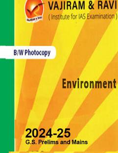 Vajiram & Ravi Environment Book For IAS General Studies(GS)-Yellow Book Prelims & Mains 2024-25 Printed Notes- English (Photocopy B/W Study Material) (Paperback Vajiram & Ravi Photocopy) (Paperback, Vajiram & Ravi)