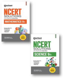 Arihant NCERT Solutions For Class 9th Mathematics + Science (2-Books Set ) With Chapterwise Study Notes | Including Selected Questions Of DIKSHA App | Fully Updated As Per Latest NCERT Textbook