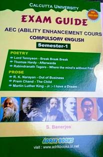 Calcutta University Exam Guide Aec (Ability Enhancement Cours Compulsory English Semester-1