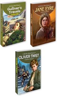 Gulliver's Travels, Jane Eyre And Oliver Twist For Kids : Story Books For Children, Bedtime Story Books, Classic Books For Kids | Combo Of 3 Kids Story Books