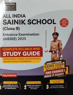 AISSEE Sainik School Class 9 Study Guide Book With New Subject-Wise Syllabus For 2025 Entrance Exam