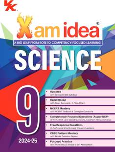 Xam Idea Science Class 9 Book | CBSE Board | Chapterwise Question Bank | Based On Revised CBSE Syllabus | NCERT Questions Included | 2024-25 Exam