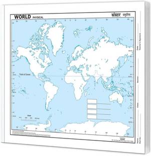 SMALL - 100 WORLD PHYSICAL OUTLINE MAP FOR SCHOOL | 100 High-Quality Outline Maps For Interactive Geography Lessons