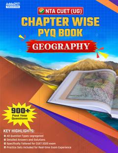 NTA CUET UG 2025 Geography Chapterwise PYQ 900+ Past Year Questions & Practice Sets Book