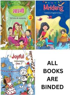 Ncert Class 2 Book Set Hindi/english And Math(Sarangi+joyful+mridang) Latest Edition 2023