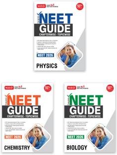 MTG Complete NEET Guide Physics, Chemistry & Biology Book For 2026 Exam - NEET Syllabus Based Chapterwise Theory, Topicwise MCQs & Concept Map | 10 Previous Years PYQs With Detailed Solutions (Set Of 3)