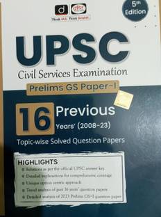 Drishti UPSC Prelims GS Paper-1 Previous 16 Years(2008-2023) New Edition 2023