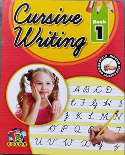 Cursive Writing Book For All Children, Kids | Alphabet With Colourful Picture | Cursive Handwriting Book | Early Learning Book For Kids, Etc