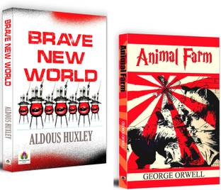 Dystopian Classics Bundle: Brave New World By Aldous Huxley + Animal Farm By George Orwell | Set Of 2 Books