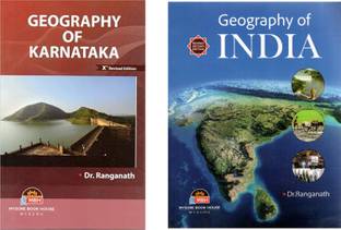 Dr. Ranganath Sir Competitive Exam Books|Geography Of Karnataka + Geography Of India|Set Of 2 Books|