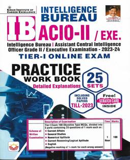 IB ACIO-II / EXE. Officer Grade 2 , Executive Examination 2023-24 Practice Sets In English
