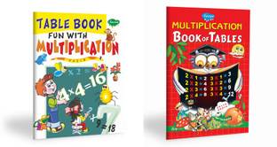 Maths Learning Books Set Of 2 | Table Books Fun With Multiplication, Multiplication Book Of Tables-Demy Size