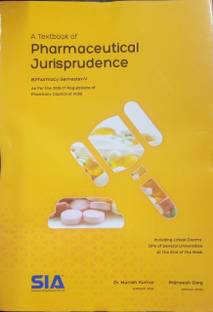 A Textbook Of Pharmaceutical Jurisprudence, B.Pharmacy III-Year I-Sem (Semester - V) (As Per The Revised 2016-17 Regulations Of The Pharmacy Council Of India) 2019 Edition