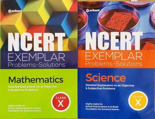 NCERT EXEMPLAR PROBLEMS-SOLUTIONS SCIENCE AND MATHEMATICES CLASS 10 ( Set Of 2 Book ) (Paperback, ARIHANT) NEW EDITION