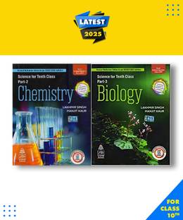 Class 10th Science For Tenth Biology Part 3nClass 10th Science For Tenth Chemistry Part 2nLatest Editions In English Combo Pack Paperpack, Lakmir Singh, Manjit Kaur|New Latest Edition For 2025-2026
