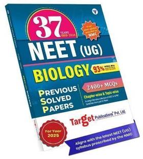 37 Years NEET 2025 Biology | Previous Year Solved Question Paper Book (PSP) | 2400+ MCQs With Solutions | 1988 To 2024 | As Per Latest Syllabus Prescribed By NMC