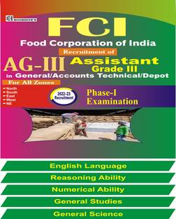 FCI Assistant Grade III 2022-2023 (Set Of 5 Books) AG III General/ Technical/Depot/Accounts Phase I