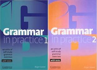 Grammar In Practice 1 + 2 SET OF 2 BOOKS FOR BEGINNER AND ELEMENTARY 40 UNITS OF SELF STUDY GRAMMAR EXERCISES