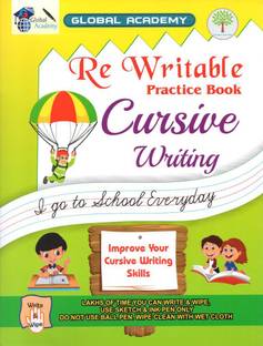 Re-Usable Wipe And Clean Book | Cursive Writing Practice Book |
