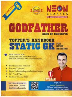 Static G.K. (English) Godfather Topper's Handbook By Neon Classes For All Exams
