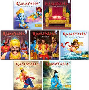 Ramayana For Children - Vol. 1 To 7 | Mythology Story For Kids | Bedtime Stories In English | Moral Stories For Kids | Pack Of 7 Books