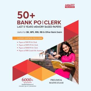 50+ Bank PO & Clerk I Last 5 Years Memory Based Previous Years' Book For Banking
