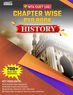 NTA CUET UG 2025 History Chapterwise PYQ 700+ Past Year Questions & Practice Sets Book