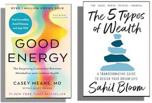 Combo: Good Energy + The 5 Types Of Wealth ( 2 Books Combo ) English