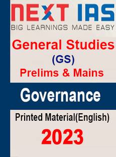 NEXT IAS Governance Book For IAS General Studies(GS) Book For Prelims & Mains 2023 Printed Notes- English (Photocopy Study Material) (Paperback Photocopy) (Paperback, NEXT IAS)