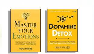 Best Of 2 Books Combo By Thibaut Meurisse: Master Your Emotions: A Practical Guide To Overcome Negativity And Better Manage Your Feelings + Dopamine Detox : A Short Guide To Remove Distractions And Get Your Brain To Do Hard Things Paperback ( Bestselling, Pack 2)