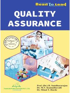 Quality Assurance B. Pharm 6th Semester BASED ON PCI NEW SYLLABUS (UPDATED EDITION)