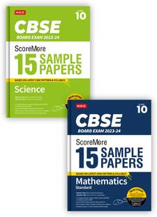 MTG CBSE ScoreMore 15 Sample Question Papers Class 10 Mathematics Standard, Science (Set Of 2 Books) For 2024 Board Exam (Based On CBSE Latest Pattern)