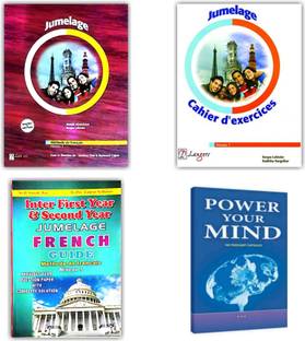 French Guide - Method Of French Level 1 (Methode De Francais Niveau 1) And Cahier D' Exercices JUMELAGE Along With Power Your Mind Book (Pack Of 4 Books)