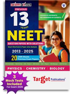 NEET Book 2026 Previous 13 Years Solved Papers With Solutions | Includes 20 OMR Sheets | Topicwise Analysis, Smart Key To Crack Questions | As Per Latest Syllabus
