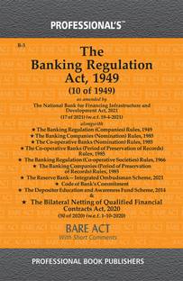 Banking Regulation Act 1949 As Amended By National Bank For Financing Infrastructure And Development Act 2021 Alongwith Rules