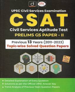 CSAT Civil Services Aptitude Test Prelims GS Paper-II Solved Papers Last 13 Years 20211 To 2023 In English