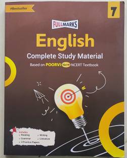 Full Marks English Complete Study Material Based On Poorvi New Ncert Textbook For Class 7 Edition 2025