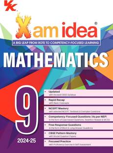 Xam Idea Mathematics Class 9 Book | CBSE Board | Chapterwise Question Bank | Based On Revised CBSE Syllabus | NCERT Questions Included | 2024-25 Exam
