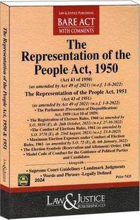 The Representation Of The People Act, 1950 Edition 2024