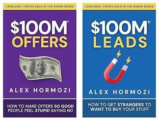 $100 Million Offers By Alex Hormozi + $100 Million Leads By Alex Hormozi | Bestseller Combo Set For Readers Paperback – 16 January 2025