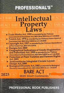 The Intellectual Property Laws Bare Act Latest Edition (Pocket) With Short Comments