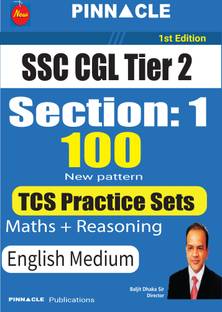 Ssc Cgl Tier 2 Section 1 ( Maths+ Reasoning) 100 Tests: English Medium