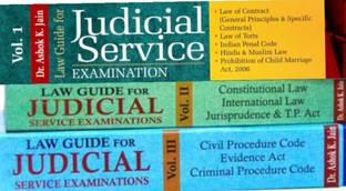 A K Jain Publication Judicial Examination Guide 3 Vol Covering All Subject. Reprint 2022