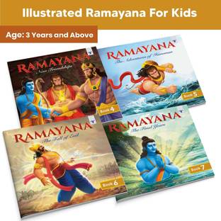 Ramayana For Children In English | Part 4 To 7 | Illustrated Story Books | Mythology Books For Kids | Bedtime Stories For Kids | Set Of 4 Books