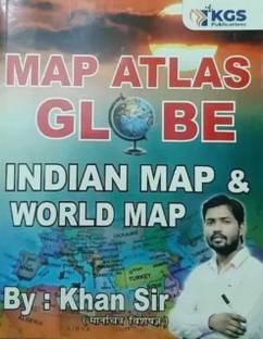 Map Atlas Globe World & India Map In Hindi (Khan Sir Class Notes)