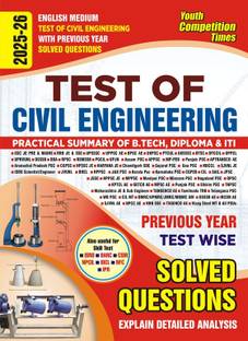 Test Of Civil Engineering (English Medium) Previous Year Test Wise Solved papers 2025-26