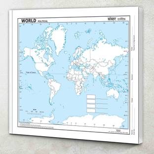 BIG - 100 WORLD POLITICAL OUTLINE MAP FOR SCHOOL|World Political Outline Map Big Size For School Education